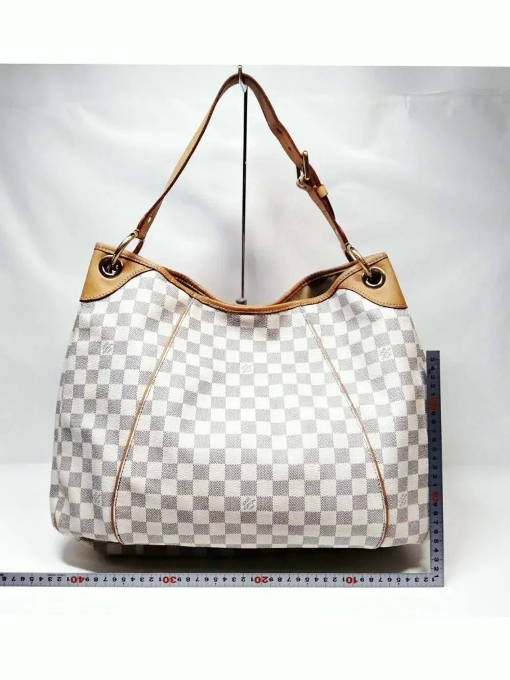 Authentic Louis Vuitton Galliera GM Damier Azur Hobo Shoulder Bag Large LV Tote - Picture 3 of 16